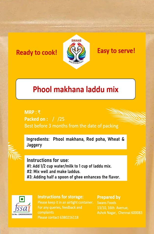 Phool makhana laddu mix