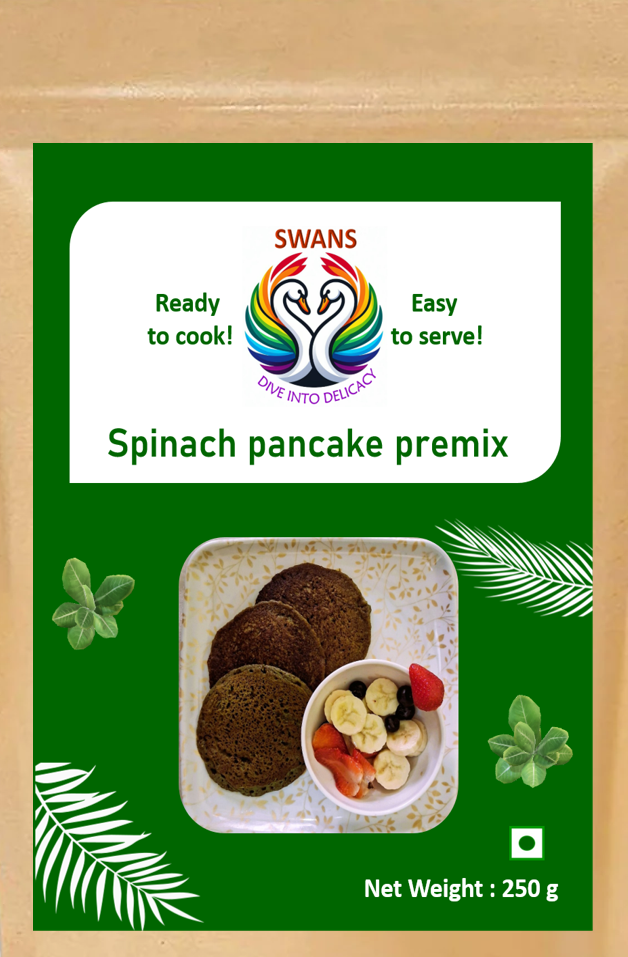 Spinach pancake premix