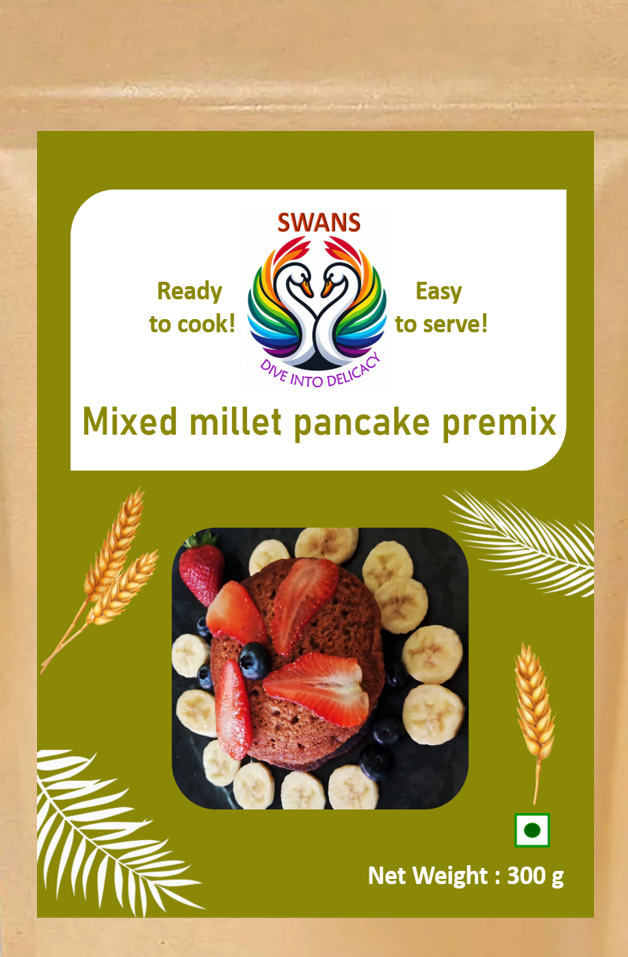 Mixed millet pancake premix Swans Foods
