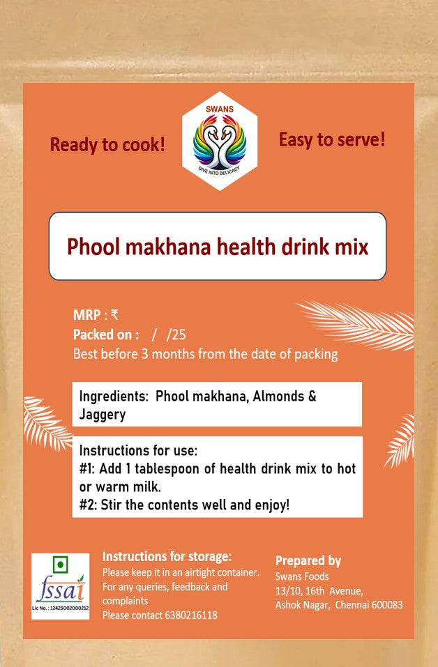 Phool makhana health drink mix