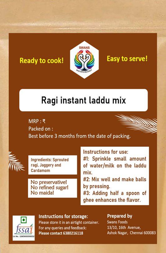 Ragi instant laddu mix