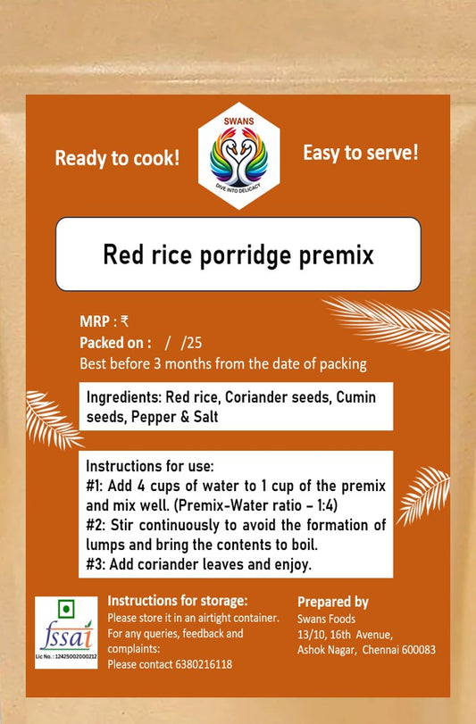 Red rice porridge mix/Sigapparisi kanji maavu